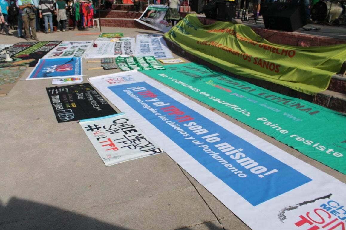 Manifestación no más TPP / Tomate Rojo