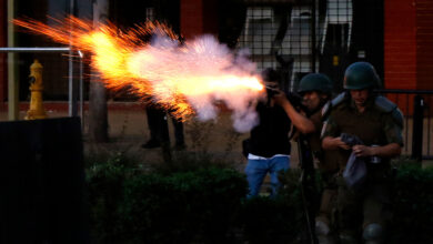 Estudiantes de derecho visibilizan actuar de militares y carabineros