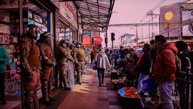 Hortaliceras Mapuche y carabineros de Chile