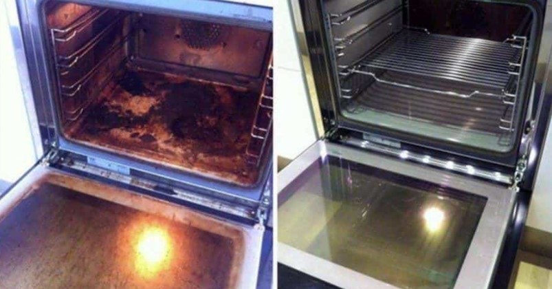 Horno antes y después. Ecocosas.