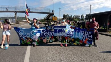 protesta contra Colbún
