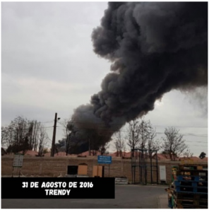 incendios químicos en Quilicura