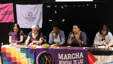 Marcha mundial de Mujeres - Encuentro Nalú Farías